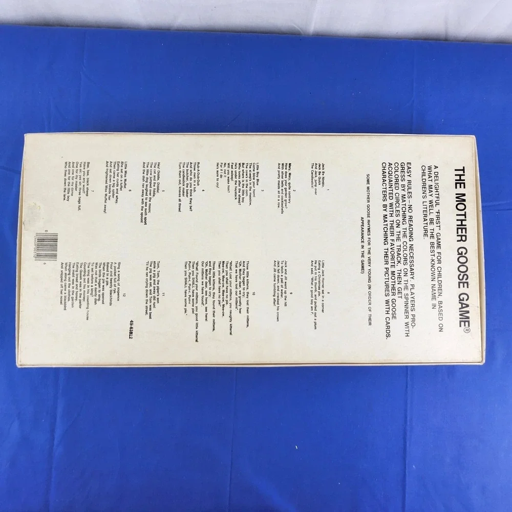Vintage The Mother Goose Game‎ (1971) by Cadaco *Complete*